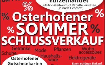 Osterhofener Sommerschlussverkauf 2020