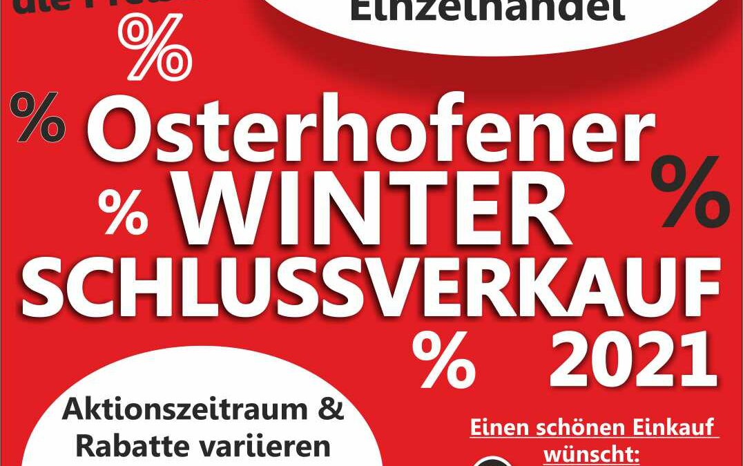 Osterhofener Winterschlussverkauf 2021